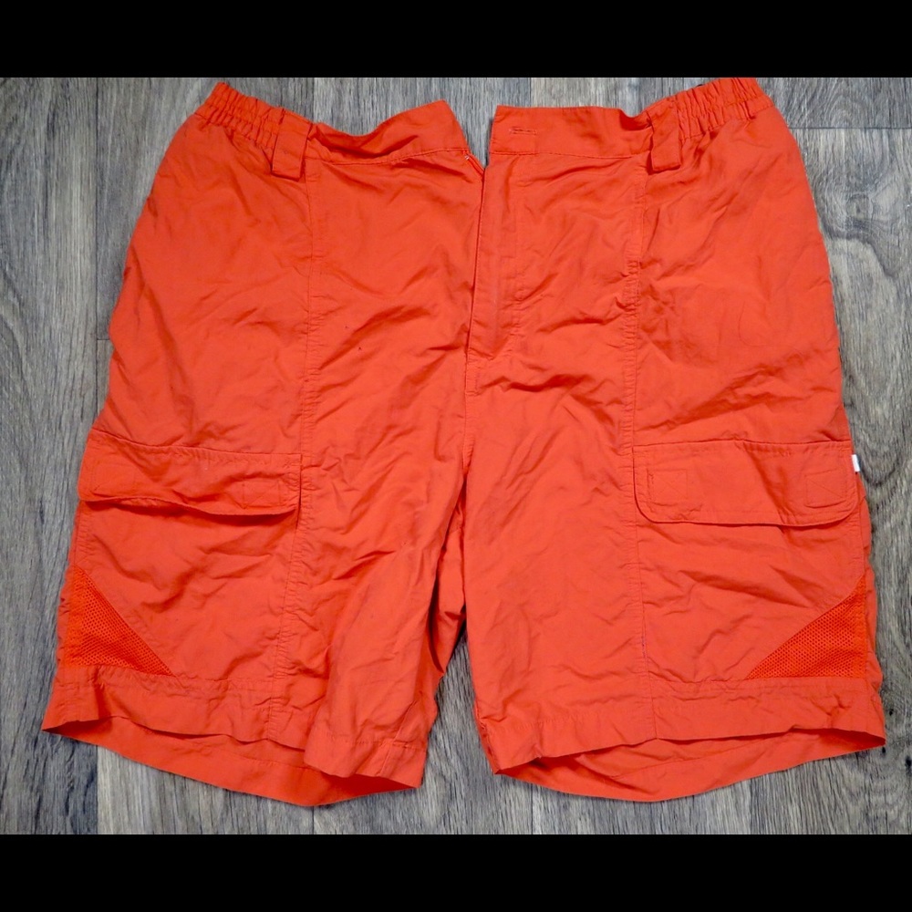 Mens Magellan Outdoors Fish Gear Orange Shorts XL